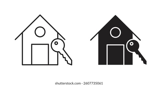 Selling or rent home icons vectors graphic designs