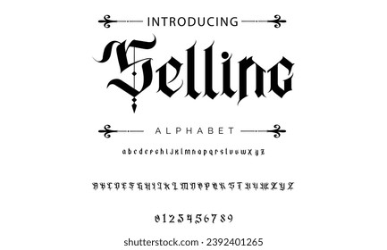 Selling Vintage tattoo font. Font for the tattoo studio logos, alcohol branding, and many others in retro style.