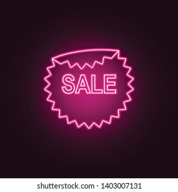 sellout sticker neon icon. Elements of Sale set. Simple icon for websites, web design, mobile app, info graphics