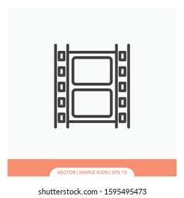 Seluloid tape Icon Vector Illustration