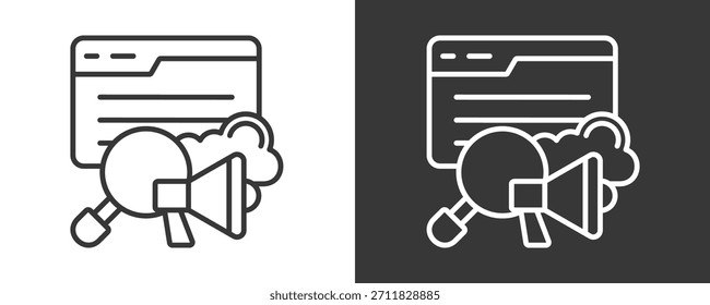 Sem Icon Set Vector Collection Isolated In Black And White