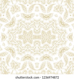 Semaless ornamental vector golden texture