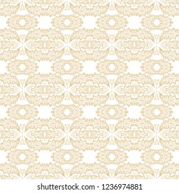 Semaless ornamental vector golden texture
