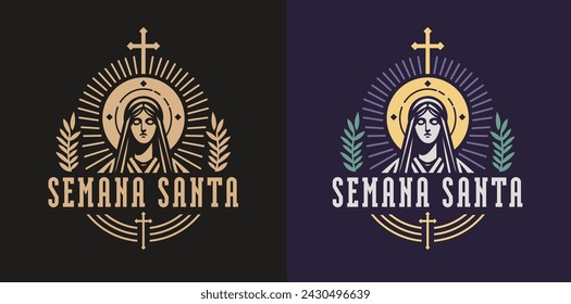 Semana Santa, Holy Week Lent spanish text virgin Mary religious tradition