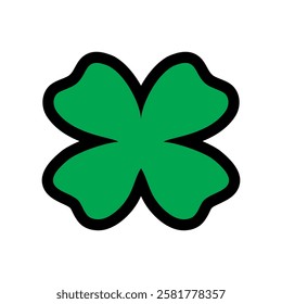 semanggi leaf logo, green and black