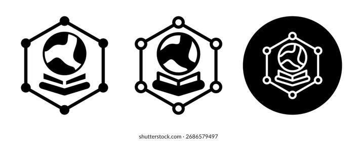 Glifo de Colección de íconos semánticos y Ilustración vectorial mixta