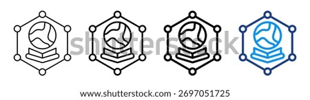 Semantic Icon Different Outline Collection Set