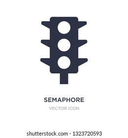 semaphore icon on white background. Simple element illustration from Transport concept. semaphore sign icon symbol design.