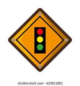 semaphore traffic light isolated icon
