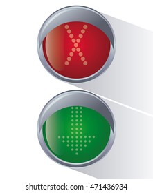 semaphore trafficlight sign warning road street icon. Colorful and isolated design. Vector illustration