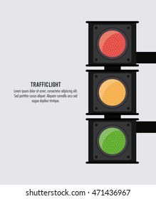 semaphore trafficlight sign warning road street icon. Colorful and isolated design. Vector illustration