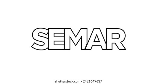 Semar in the Ethiopia emblem for print and web. Design features geometric style, vector illustration with bold typography in modern font. Graphic slogan lettering isolated on white background.