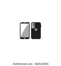 Semartphone icon logo, vector design illustration