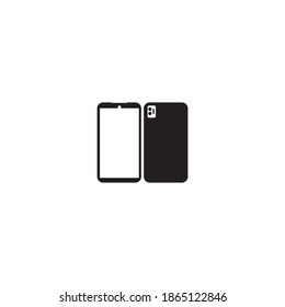 Semartphone icon logo, vector design illustration