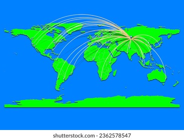 Semey, Kazakhstan map - Concept map for Semey, Kazakhstan on World map. Suitable for export concepts. File is suitable for digital editing and prints of all sizes.