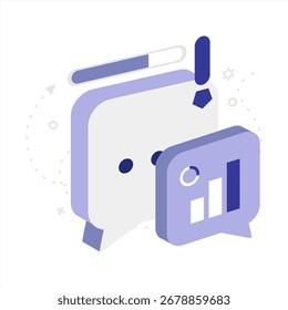 Semi 3D Digital Wallet Icon for E-Commerce and Fintech Apps