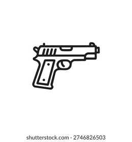 Semi automatic pistol handgun firearm