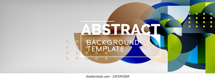 Semi cicrle geometric backgrounds on grey, modern geometric pattern design. Vector business or technology presentation design template, brochure or flyer pattern, or geometric web banner