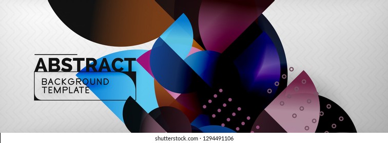 Semi krone geometrische Hintergründe auf grauem, modernem geometrischem Muster. Design-Vorlage für Vektorgrafik-Präsentationen, Broschüren oder Flyer-Muster oder geometrisches Webbanner