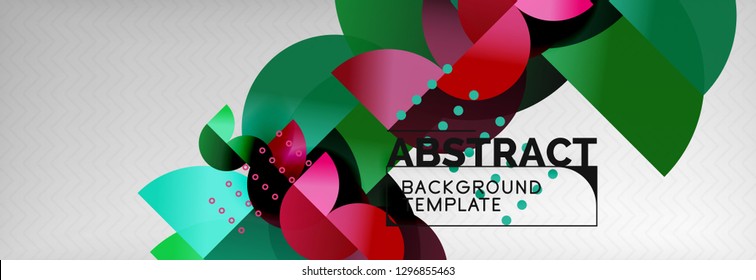 Semi krone geometrische Hintergründe auf grauem, modernem geometrischem Muster. Design-Vorlage für Vektorgrafik-Präsentationen, Broschüren oder Flyer-Muster oder geometrisches Webbanner