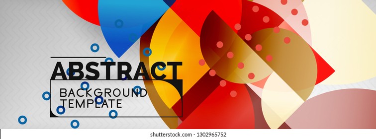 Semi krone geometrische Hintergründe auf grauem, modernem geometrischem Muster. Design-Vorlage für Vektorgrafik-Präsentationen, Broschüren oder Flyer-Muster oder geometrisches Webbanner