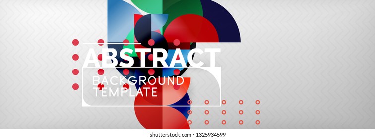 Semi cicrle geometric backgrounds on grey, modern geometric pattern design. Vector business or technology presentation design template, brochure or flyer pattern, or geometric web banner