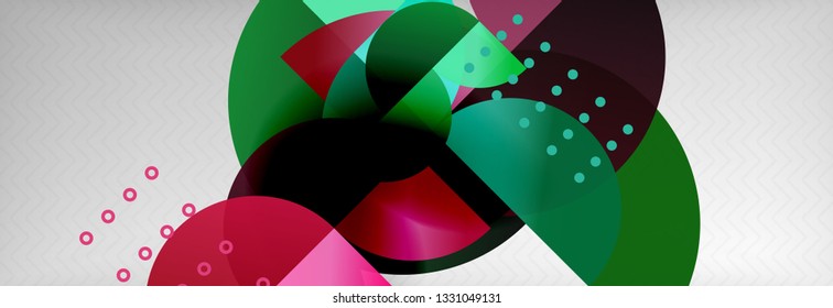 Semi krone geometrische Hintergründe auf grauem, modernem geometrischem Muster. Design-Vorlage für Vektorgrafik-Präsentationen, Broschüren oder Flyer-Muster oder geometrisches Webbanner