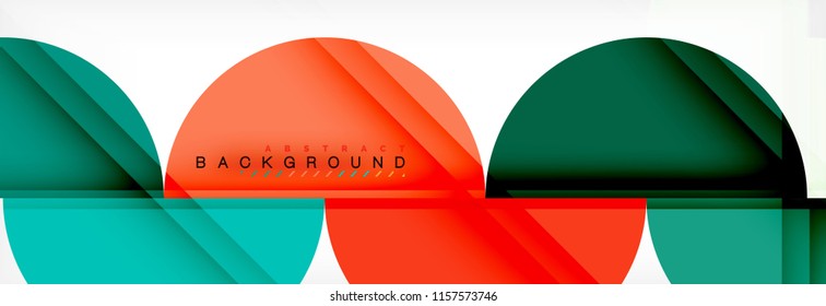 Semi circle abstract background, modern geometric pattern design. Vector business or technology presentation design template, brochure or flyer pattern, or geometric web banner