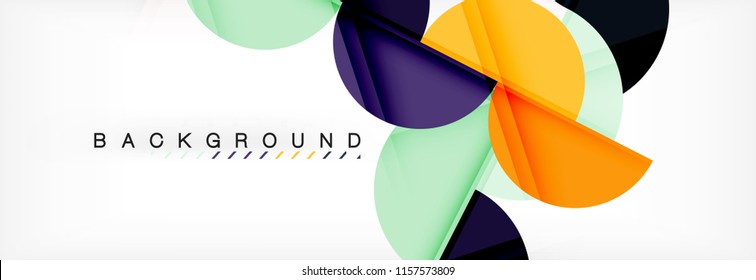 Semi circle abstract background, modern geometric pattern design. Vector business or technology presentation design template, brochure or flyer pattern, or geometric web banner