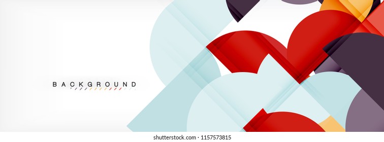 Abstrakter Halbkreis-Hintergrund, modernes geometrisches Muster-Design. Design-Vorlage für Vektorgrafik-Präsentationen, Broschüren oder Flyer-Muster oder geometrisches Webbanner
