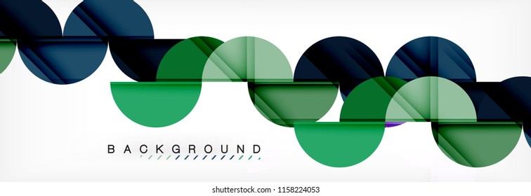 Fondo abstracto semicírculo, diseño geométrico moderno. Plantilla de diseño de presentación de vocabulario o tecnología, patrón de folleto o volante, o banner web geométrico