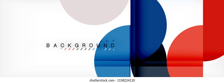 Fondo abstracto semicírculo, diseño geométrico moderno. Plantilla de diseño de presentación de vocabulario o tecnología, patrón de folleto o volante, o banner web geométrico