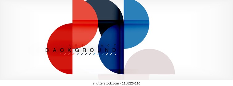 Fundo abstrato semicírculo, design de padrão geométrico moderno. Modelo de design de apresentação de tecnologia ou negócio de vetor, brochura ou padrão de folheto, ou banner web geométrico