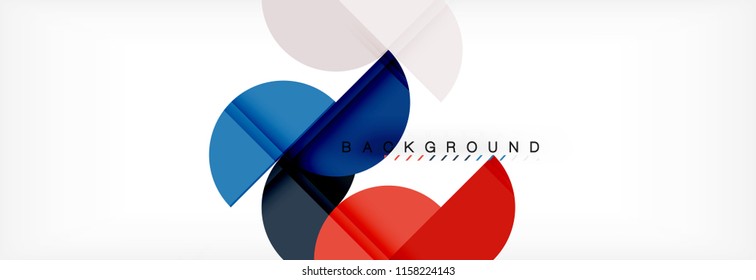 Semi circle abstract background, modern geometric pattern design. Vector business or technology presentation design template, brochure or flyer pattern, or geometric web banner