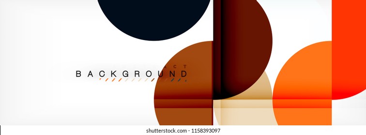 Semi circle abstract background, modern geometric pattern design. Vector business or technology presentation design template, brochure or flyer pattern, or geometric web banner