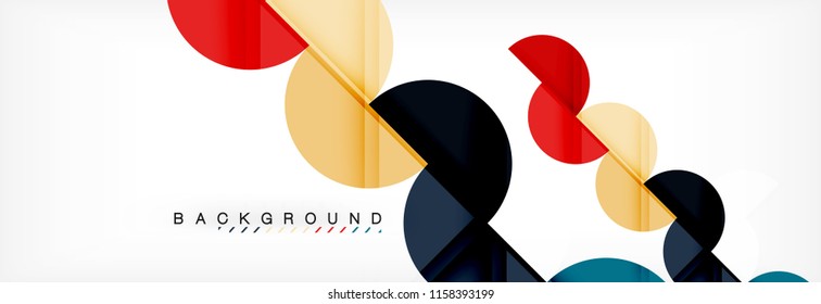Fondo abstracto semicírculo, diseño geométrico moderno. Plantilla de diseño de presentación de vocabulario o tecnología, patrón de folleto o volante, o banner web geométrico