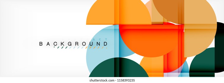 Fondo abstracto semicírculo, diseño geométrico moderno. Plantilla de diseño de presentación de vocabulario o tecnología, patrón de folleto o volante, o banner web geométrico