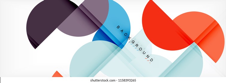 Semi circle abstract background, modern geometric pattern design. Vector business or technology presentation design template, brochure or flyer pattern, or geometric web banner