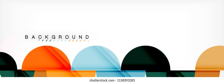 Abstrakter Halbkreis-Hintergrund, modernes geometrisches Muster-Design. Design-Vorlage für Vektorgrafik-Präsentationen, Broschüren oder Flyer-Muster oder geometrisches Webbanner