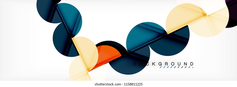 Fondo abstracto semicírculo, diseño geométrico moderno. Plantilla de diseño de presentación de vocabulario o tecnología, patrón de folleto o volante, o banner web geométrico