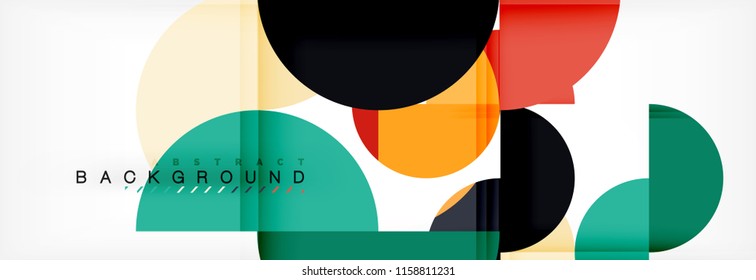 Semi circle abstract background, modern geometric pattern design. Vector business or technology presentation design template, brochure or flyer pattern, or geometric web banner