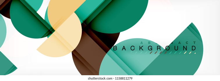 Semi circle abstract background, modern geometric pattern design. Vector business or technology presentation design template, brochure or flyer pattern, or geometric web banner