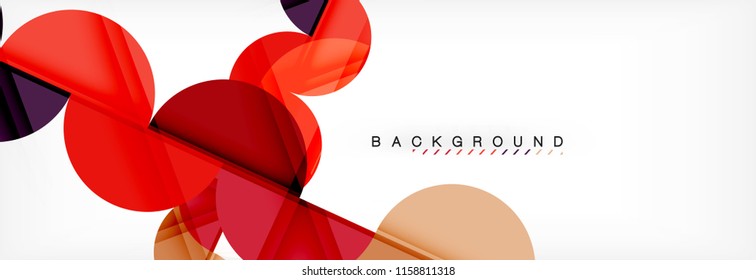 Semi circle abstract background, modern geometric pattern design. Vector business or technology presentation design template, brochure or flyer pattern, or geometric web banner