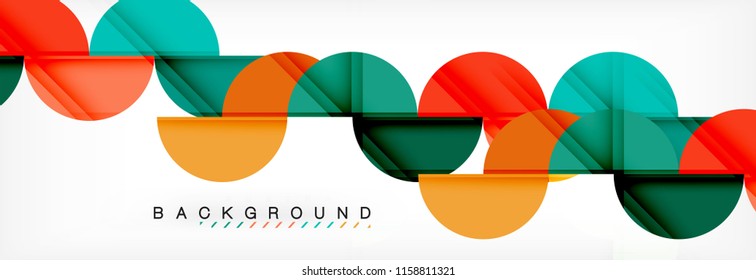 Semi circle abstract background, modern geometric pattern design. Vector business or technology presentation design template, brochure or flyer pattern, or geometric web banner
