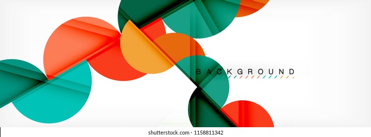 Semi circle abstract background, modern geometric pattern design. Vector business or technology presentation design template, brochure or flyer pattern, or geometric web banner