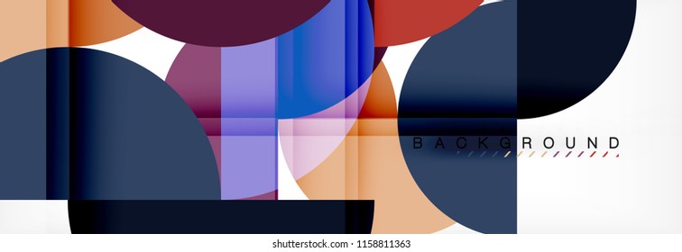 Semi circle abstract background, modern geometric pattern design. Vector business or technology presentation design template, brochure or flyer pattern, or geometric web banner