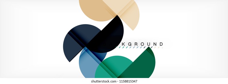 Semi circle abstract background, modern geometric pattern design. Vector business or technology presentation design template, brochure or flyer pattern, or geometric web banner