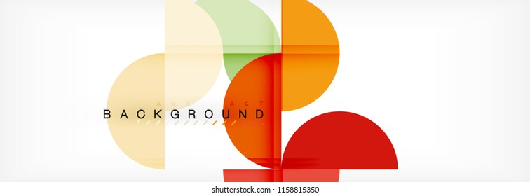 Semi circle abstract background, modern geometric pattern design. Vector business or technology presentation design template, brochure or flyer pattern, or geometric web banner