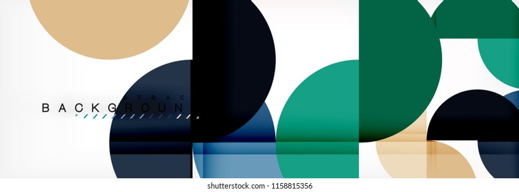 Semi circle abstract background, modern geometric pattern design. Vector business or technology presentation design template, brochure or flyer pattern, or geometric web banner