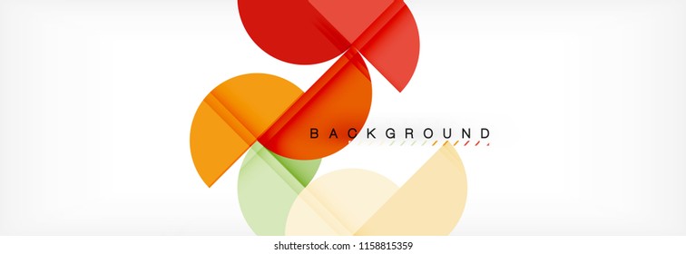 Semi circle abstract background, modern geometric pattern design. Vector business or technology presentation design template, brochure or flyer pattern, or geometric web banner